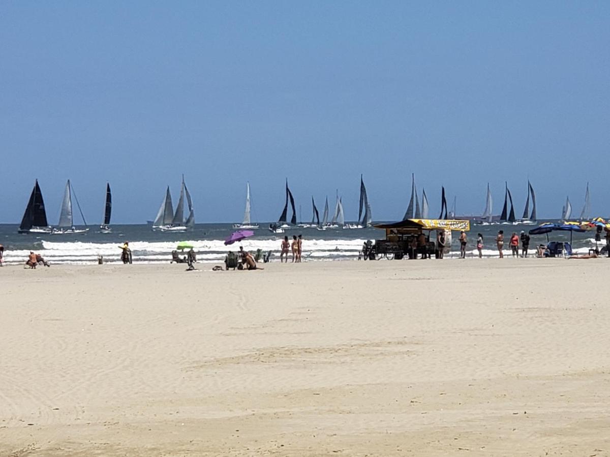 Apto Gonzaga Frente Ao Mar Wi-Fi Santos  Dış mekan fotoğraf