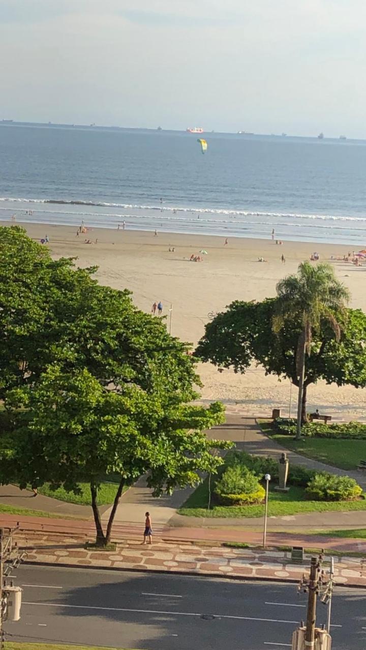 Apto Gonzaga Frente Ao Mar Wi-Fi Santos  Dış mekan fotoğraf